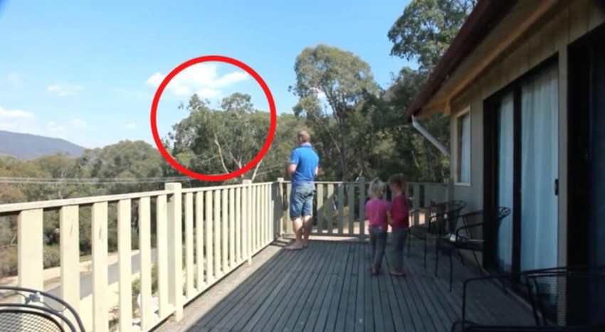 Mama filmt Papa und die Töchter auf dem Balkon, doch dann passiert auf einmal etwas Zauberhaftes!