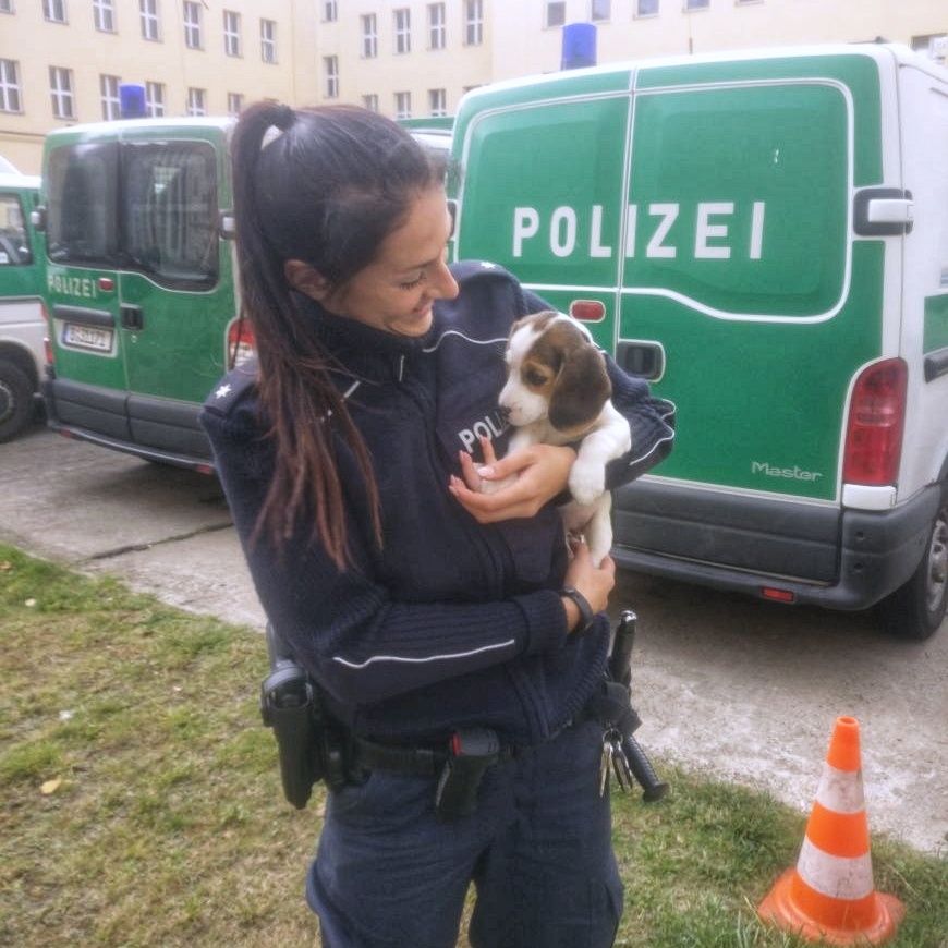 Polizei rettet Fellnase aus zugemülltem Auto!