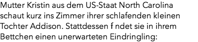 Entzückte Mutter filmt, wie sie Schäferhund neben ihrem Baby im Bettchen findet.