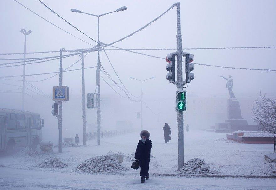 Der Fotograf hat den kältesten Ort der Erde besucht. So leben die Menschen dort