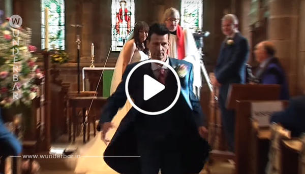 Die Gäste sind geschockt, als er die Braut am Altar verlässt – aber brechen danach in Gelächter aus!