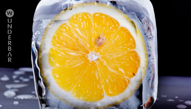 Gefrorene Zitrone mit krebshemmender Wirkung