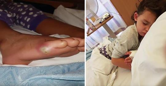 Mutter behauptet, dass ihre 4 Jahre alte Tochter eine tödliche Infektion durchs sockenlose Anprobieren von Schuhen bekam