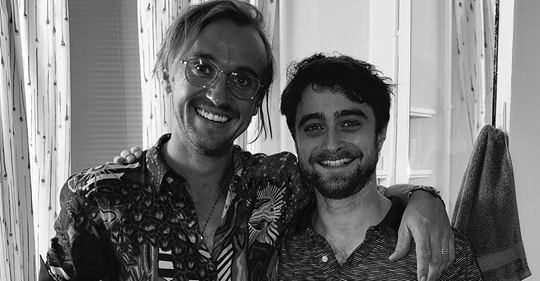 Malfoy & Potter vereint! Tom supportet Daniel am Broadway