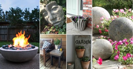 Verschönern Sie diesen Sommer Ihren Garten mit diesen schönen DIY-Ideen aus Beton!