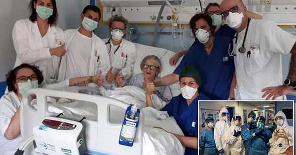 95-jährige Großmutter wird zur ältesten Patientin in Italien, die vom Coronavirus geheilt werden konnte