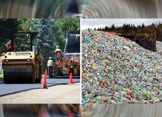 Unternehmen verwendet Plastikflaschen für den Bau von Straßen, die 10x länger als Asphalt halten