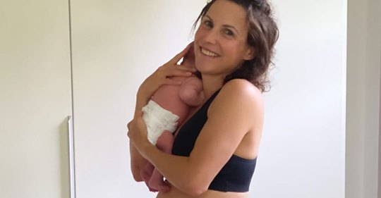 Sabrina Mockenhaupt zeigt ihren Body eine Woche nach Geburt