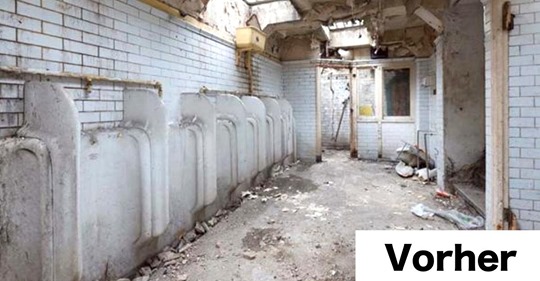 Umbau: Frau macht aus Toilette Wohnung