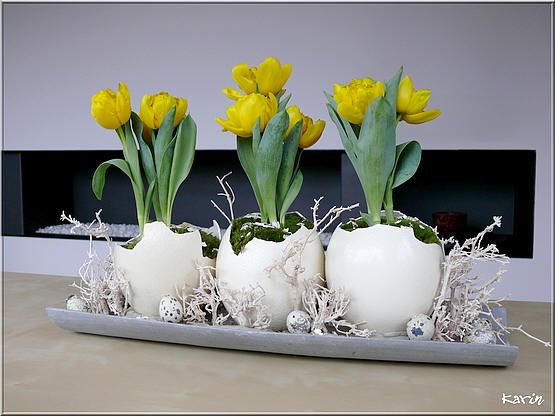 Blumen sind für eine gemütliche Frühlingsdekoration unentbehrlich. 8 Ideen für das Haus!