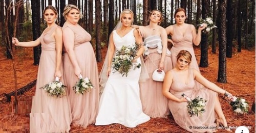 Stillende Brautjungfer pumpt während der Hochzeitsfotos mit voller Unterstützung der Braut