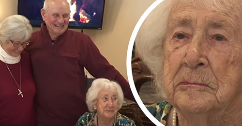 Zwillinge feiern ihren 80. Geburtstag, und ihre 103 jährige Mutter ist einer ihrer Gäste