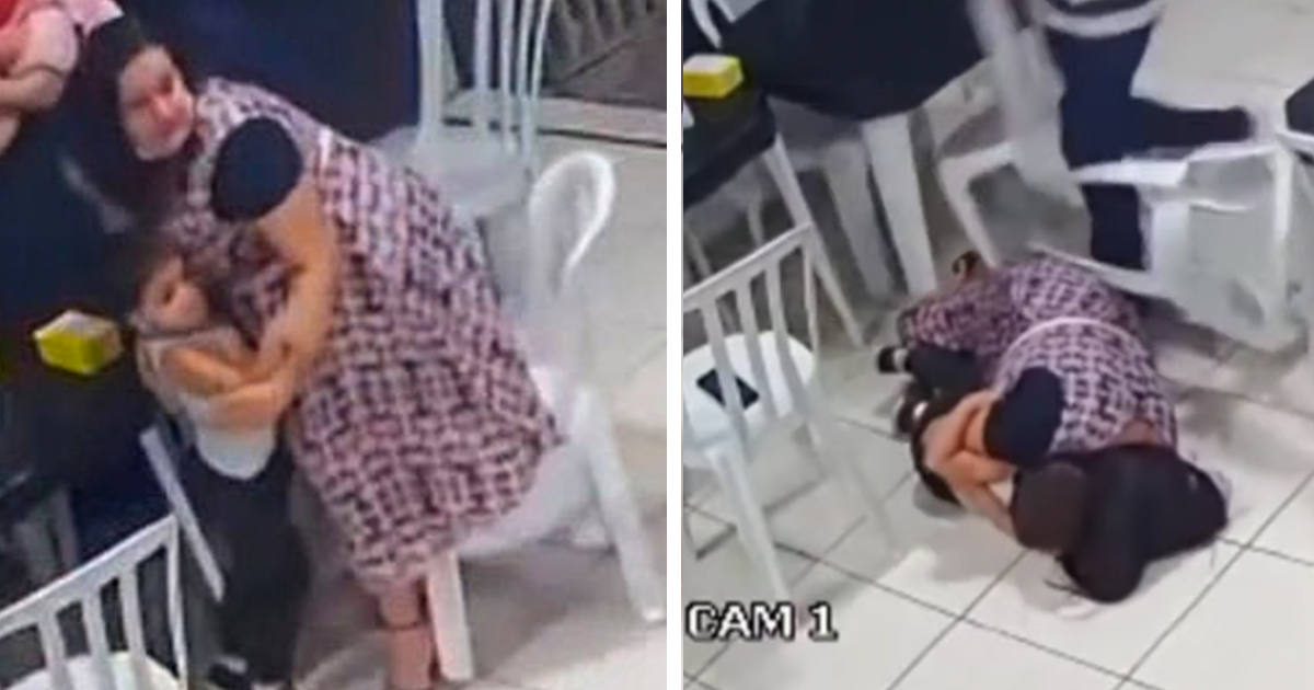 Schwangere Mutter wirft sich auf kleinen Sohn, um ihn vor Schüssen in Restaurant zu schützen