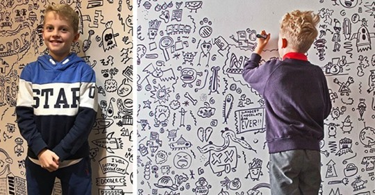 In der Schule wird er angeschrien, weil er nicht aufhört zu zeichnen: Ein Restaurant beauftragt ihn, eine Wand zu dekorieren
