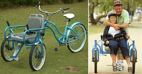 Mann baut ‚Fahrrad-Stuhl ‘ für seine demenzkranke Ehefrau – „Gemeinsam die Natur genießen“