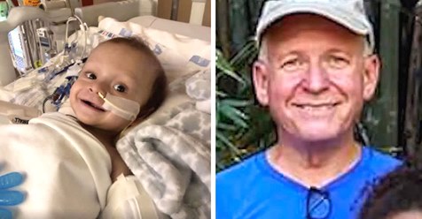 Großvater fährt tausende Kilometer, um seine Leber an ein 10 Monate altes Baby zu spenden