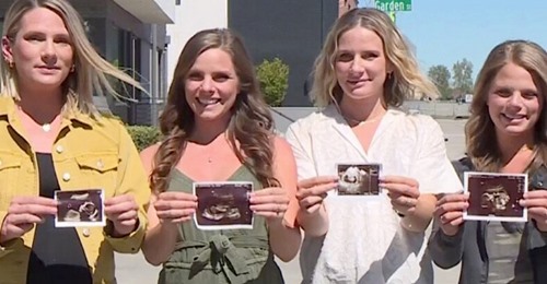 Vier Schwestern sind gleichzeitig schwanger und werden mit nur wenigen Monaten Unterschied ihre Kinder zur Welt bringen