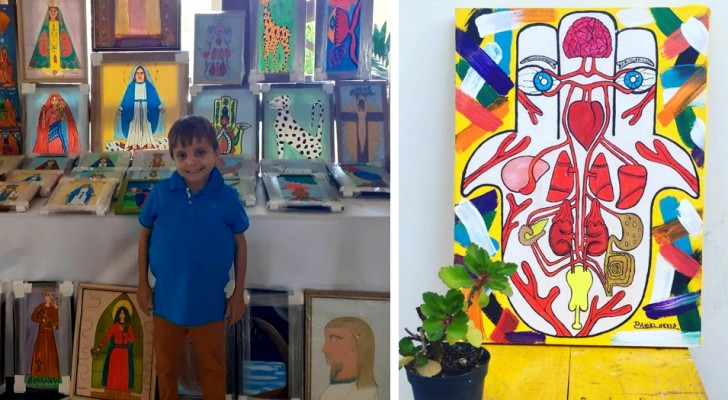 Ein armer Junge verkauft seine Gemälde, um seine medizinische Behandlung zu bezahlen: Er leidet an einer seltenen Krankheit