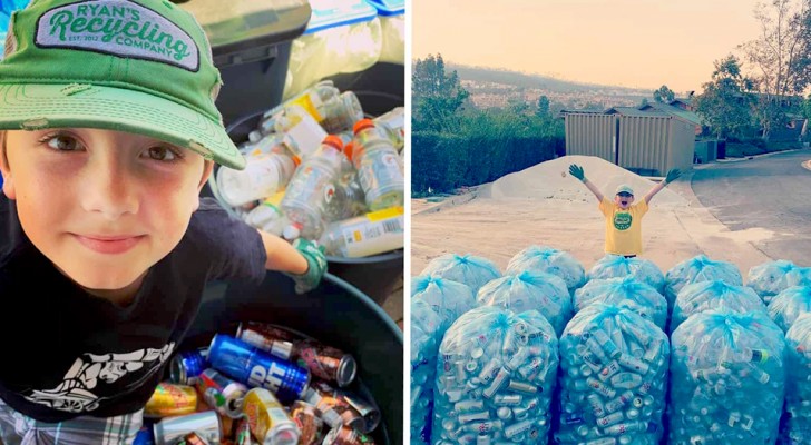 Mit 11 Jahren hat er bereits 1 Million Dosen und Plastikfaschen recycelt: Er will den Planeten zu einem besseren Ort machen