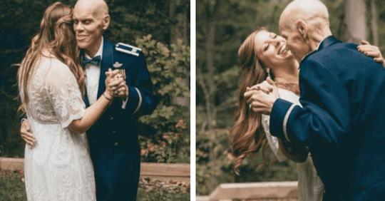 Diese zukünftige Braut organisierte ein Fotoshooting, um den Hochzeitstanz mit ihrem kranken Vater zu fotografieren