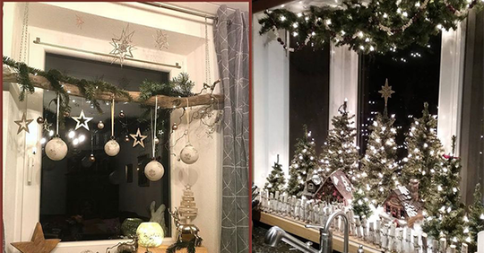 Machen Sie Ihr Zuhause extra gemütlich mit diesen super schönen Fensterdekorationsideen in weihnachtlicher Atmosphäre!