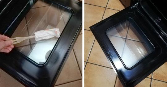 Wie das Glas eures Ofens in wenigen Schritten gereinigt werden kann und wieder sauber und strahlend aussieht