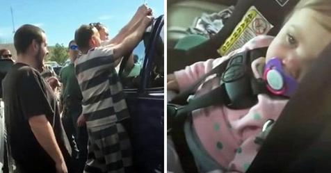 Gefängnisinsassen retten mithilfe ihrer Diebstahlfähigkeiten ein in einem Geländewagen eingeschlossenes Kleinkind