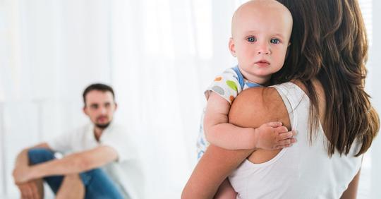 Warum du niemals vor deinem Baby streiten solltest