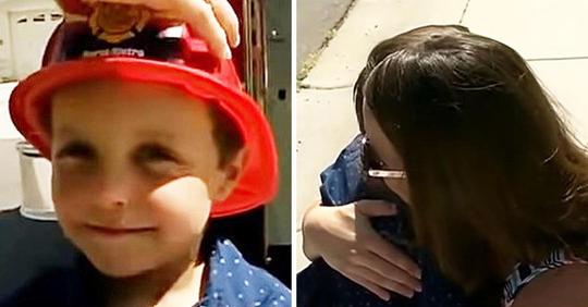 5 Jahre alter Junge schnappte sich seine kleine Schwester und rannte zu den Nachbarn, um Hilfe zu holen, nachdem er seine Mutter bewusstlos in der Dusche gefunden hatte