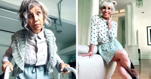 Sie wird kritisiert, weil sie sich im Alter von 72 Jahren 'unangemessen' kleidet: Sie antwortet gebührend
