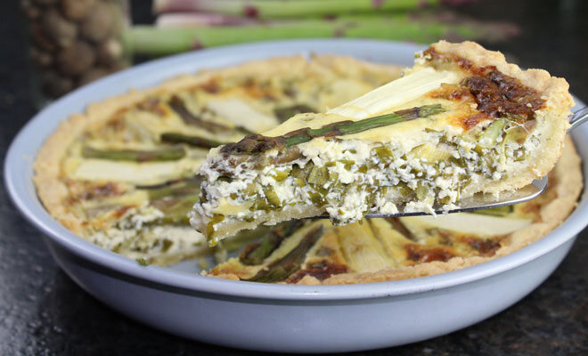 Spargel-Bärlauch-Quiche