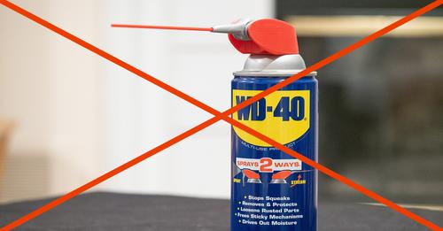 5 Dinge, für die du WD 40 nicht verwenden solltest