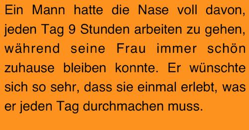 Witz des Tages: Ehepartner tauschen Körper