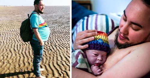 Trans Vater bringt sein drittes Kind zur Welt und teilt seine Erfahrung mit allen