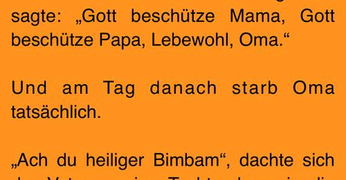 Witz des Tages: Tochter gruselt Vater beim Zubettgehen